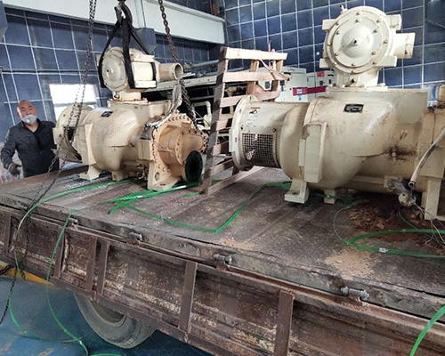 鶴煤集團登?？諌簷C大修項目現(xiàn)場